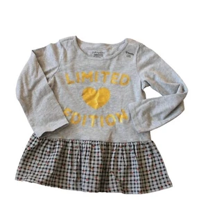 First Impressions toddler long sleeve detail with ruffle bottom-gray-size 18M - Picture 1 of 5