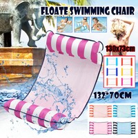 PVC Swimming Pool Toy Hammock Lounger Inflatable Water Floating Bed Chair 