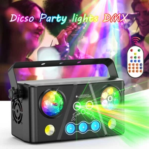 5 en 1 Láser Efecto Escenario Luz Proyector RGB DMX Estroboscópico DJ Disco Fiesta Iluminación - Imagen 1 de 10
