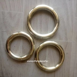 Un par de anillos de entrenamiento de antebrazo de latón Wushu Hong Quan Kungfu anillos de hierro - Imagen 1 de 5