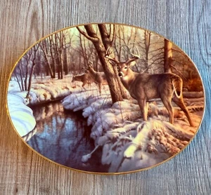 Bradford Exchange “Winter’s Calm” by Greg Alexander Plate – Woodland Tranquility - Picture 1 of 6
