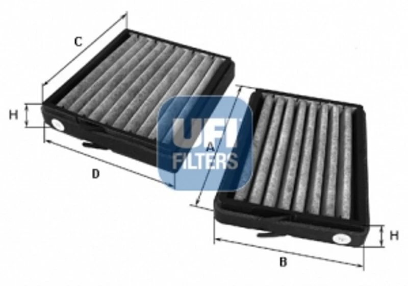 UFI Filtro Habitáculo de Carbón Activado para Mercedes-Benz Clase C W203 S203 - Imagen 1 de 1
