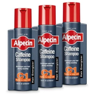 Alpecin Anti Hair-Loss Shampoo C1 for Men with Caffeine Regrowth Set 3x 250ml - Picture 1 of 12