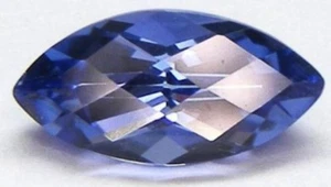 MAN MADE TANZANITE 12 x 6 MM MARQUISE CUT CHECKERBOARD TOP BEAUTIFUL BLUE COLOR - Picture 1 of 1