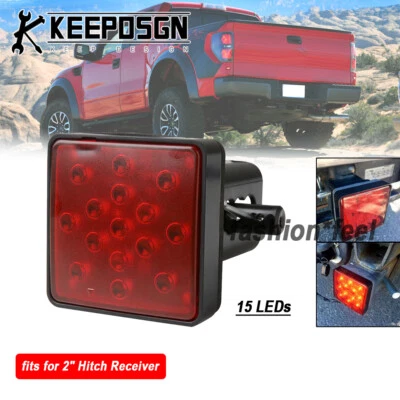 Truck Trailer 2'' Tow Hitch Light LED Brake DRL Reverse for Ford F150 F250 F350 Foto 1 de 4