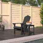 Vidaxl Garden Adirondack Chair With Table Hdpe Anthracite