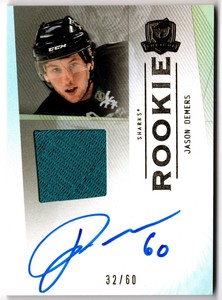 2009-10 Upper Deck The Cup Rookie Auto Patch Gold JASON DEMERS 166 /60 Sharks RC