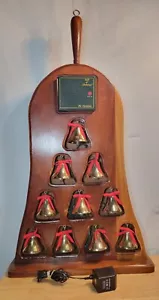 Vintage Mr Christmas - Bells of Christmas in handgefertigter akustischer Glockenform Holzbox - Bild 1 von 19