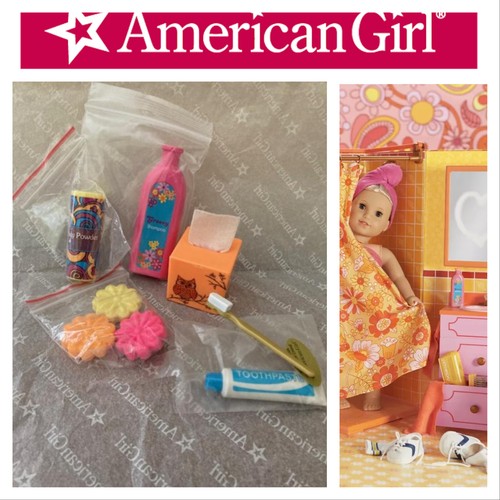 American Girl Doll Julie Groovy Bathroom Accessories~6 piece set~NEW ...