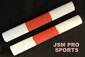 2 or 4 RED and White SCALE Cricket Bat Grips (Top Grade SCALE) + FREE SHIPPING - Picture 1 of 4