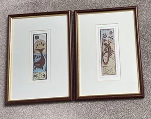 2 Chris Brook framed prints, metallic finish with relief. - Picture 1 of 4