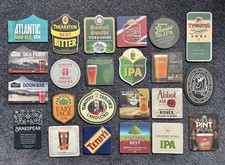 23 Bitter Beer Mats Mixed Pack - Home Bar / Pub Experience