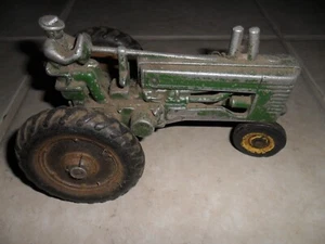Original Arcade Ertl John Deere Man On Tractor Model A Toy - Picture 1 of 6