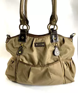 Storksak Olivia Nylon Diaper baby Bag Purse Detachable Shoulder Strap Moss - Picture 1 of 11