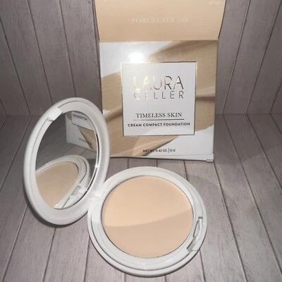 Base compacta Laura Geller Timeless Skin Cream PORCELANA 100 0,42 oz Foto 1 de 2