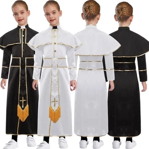 Costume Unisex Bambini Vestire Accappatoi Performance Manica Lunga Ragazze Matrimoni Coro - Foto 1 di 20