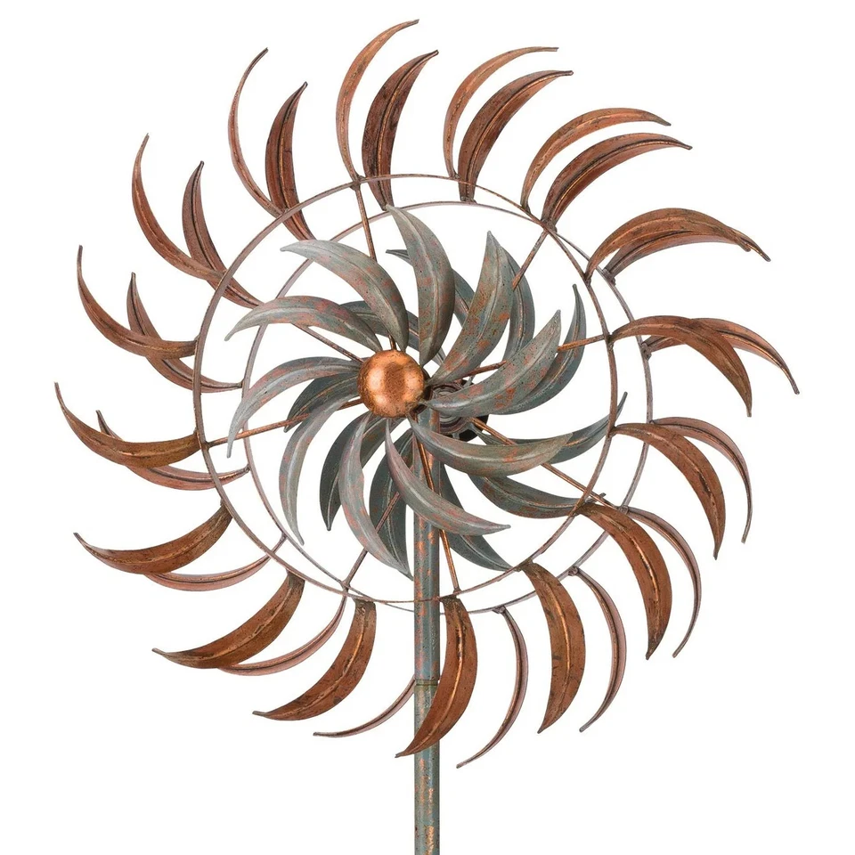 24 hilanderos giratorios - pétalos de cobre - 24"x75" azul Foto 1 de 4