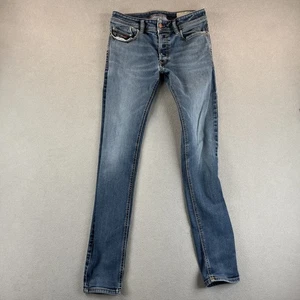 Diesel Sleenker Jeans Mens 30x32 Blue Slim Skinny Fit Stretch Denim Modern - Picture 1 of 17