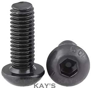 M3 M4 M5 M6 M8 BUTTON HEAD SCREWS HEX ALLEN KEY SOCKET BOLTS 10.9 HIGH TENSILE - Picture 1 of 9
