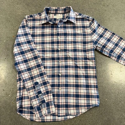 Aéropostale Men's Casual Plaid Button Down Shirt Size S Pink / Blue - Image 1 of 4