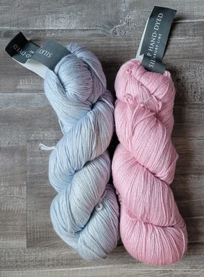 Feza Silky Sheep Merino Wool Silk Fingering Yarn Lot of 2 - Image 1 of 2