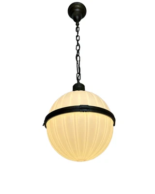 Antiguo accesorio colgante bola caldo almeja victoriano latón años 1910-20 Foto 1 de 4