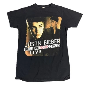 Justin Bieber Live Believe Tour 2012 2013 Shirt Sz Small - Picture 1 of 6