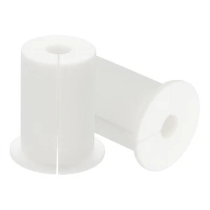 2 Pcs 1" Wall Grommet Cable Routing Kit for 0.33" (8.5mm) Hole White - Afbeelding 1 van 7