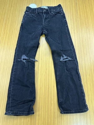 Abercrombie & Fitch Kids Boys Jeans Size 9/10 Black Distressed Slim - Image 1 of 4