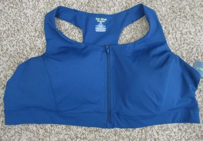 TEK GEAR ULTRASTRETCH  SPORT BRA racer back TEAL CAMI moisture wicking 4X NWT - Image 1 of 4