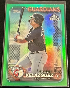 2024 Topps Pro Debut Ralphy Velazquez #PD-137 Green Foil Parallel /99 Guardians - Picture 1 of 4