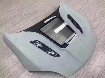 Half Carbon Fiber IMP Front Hood Vented Bonnet Cover For Jaguar F-TYPE 2013-2022 — 第 1/4 张图片