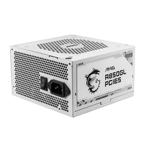 MSI MAG A850GL PCIE5 WHITE 850W Modular 80 PLUS Gold ATX Power Supply Unit - Picture 1 of 1
