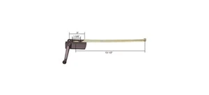 Bronze 13-1/2" Left Hand Casement Window Operator 1-5/8" and 3" Screw Holes - Picture 1 of 4