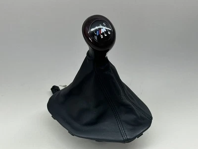OEM BMW M5 E39 1999-2003 perilla de cambio 6 velocidades iluminada napa cuero bota Foto 1 de 4