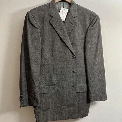 De Colección Tallia Uomo 44R 38x32 Marrón Ojo de Pájaro 100% Lana Hombres Chaqueta Pantalones Traje Foto 1 de 4