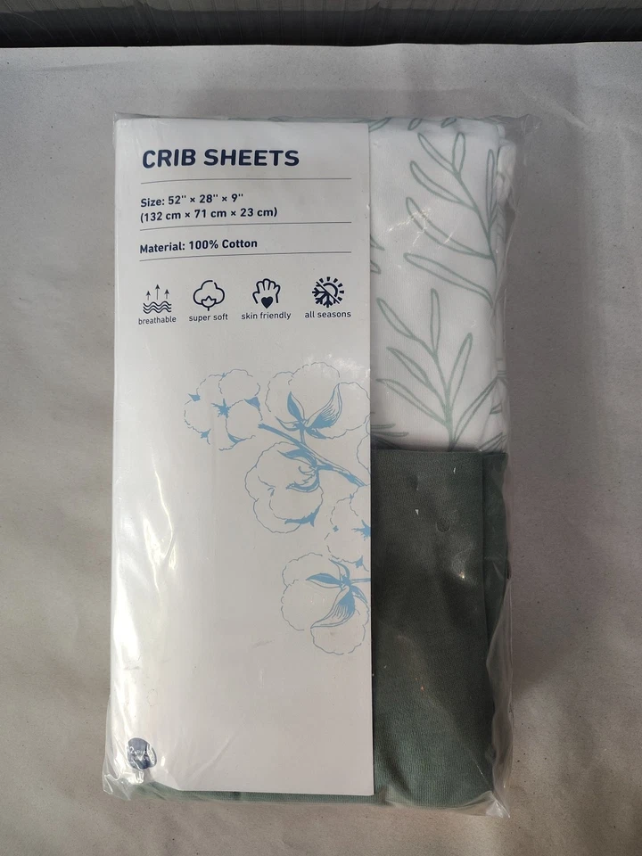 Baby Crib Sheets Cotton Babebay 2 Pack Fitted Crib Sheet for Standard Crib  - Image 1 of 4