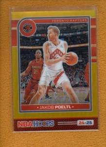 Jakob Poeltl 2024-25 Panini NBA Hoops Basketball Prizm Premium Gold #185 /10 - Picture 1 of 2