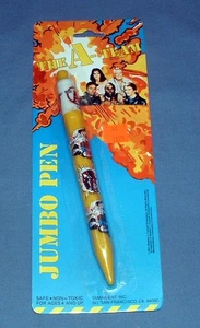 THE A-TEAM JUMBO PEN (WHITE TOP) - 1983 - MERCHANDISING CORP. - MOC - Picture 1 of 4