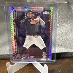 2025 Topps Chrome Baseball Josh Naylor 15 Prism - Picture 1 of 2