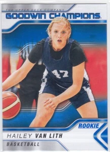 2023 UD GOODWIN CHAMPIONS..HAILEY VAN LITH..AZUL REAL..NOVATO..TARJETA # 18 - Imagen 1 de 2
