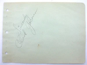 Clark Yocum Autograph Actor Member Of Pied Pipers Jazz Guitarist Vocalist A5 - Picture 1 of 1