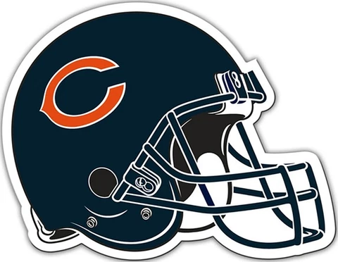 Chicago Bears 8" Helmet Magnet Cover