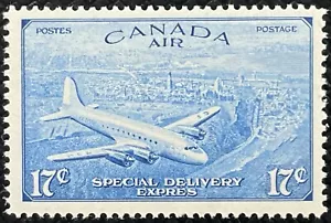 CANADA NO CE4 AIR MAIL SPECIAL DELIVERY, AIRPLANE , VF MINT NH (KF150) - Bild 1 von 2