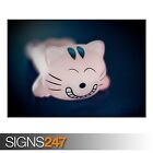 CAT FIGURINE (AD686) FUNNY POSTER - Photo Picture Poster Print Art A0 to A4