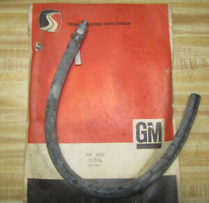 1971-1972 Buick Power Steering Return Hose. OEM 7810095