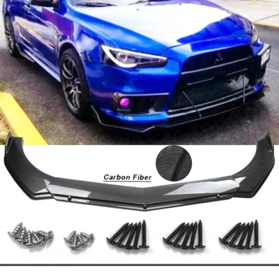 For Mitsubishi Lance Front Bumper Lip Spoiler Splitter Body Kit - Imagem 1 de 4