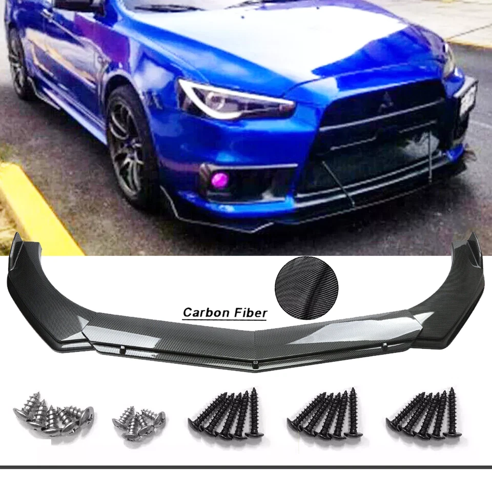 For Mitsubishi Lance Front Bumper Lip Spoiler Splitter Body Kit Foto 1 de 4