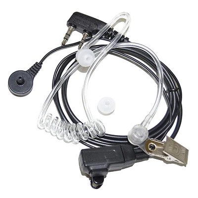 HQRP 2 Pin Micro-Auricular Micrófono para Kenwood NX420, NX240v, NX340u, NX220 - Image 1 of 4
