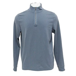 Rhone  Mens LG Grey Sweater 1/4 Zip Performance Pullover Mock Neck Long Sleeve - Picture 1 of 10
